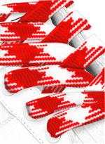 Woven veters Rood - Wit